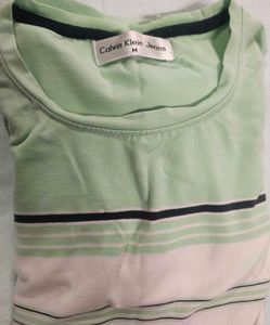 Calvin Klein Jeans Striped Tee - Size M