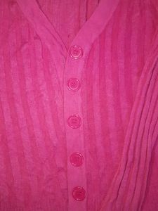 Pink Button-Down Cardigan