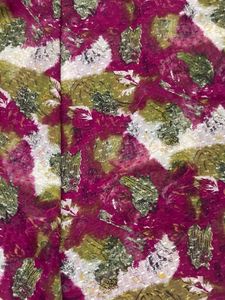 Pink Paisley Print Saree
