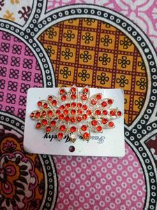 Red Floral Hair Clip
