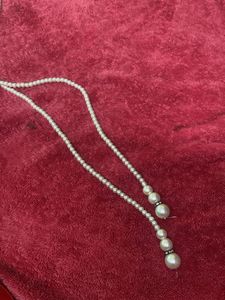 Elegant Pearl Necklace And Belt 2 In One