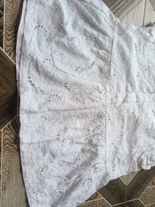 White Eyelet Top