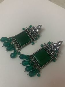 Green Earrings