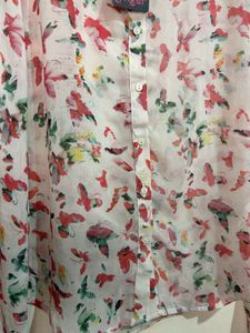 Floral Print Casual Shirt