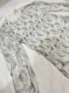 Floral Print High Neck Top