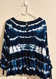 Tie-Dye Print Top