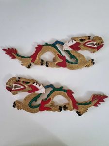 Dragon Wooden Showpiece/Wall decor(Set of 2)
