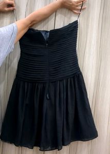 Black Strapless Mini Dress