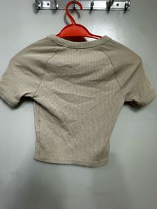 Neutral Crop Top