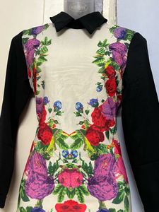 Korean Floral Printed Designer One Piece
