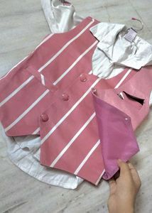 Beautiful Set Of Party Wear Pants Coat T-shirt 🎀