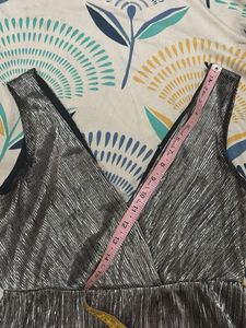 Silver Shimmer Mini Dress