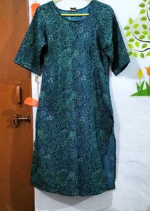 Geometric Printed Kurti For Daily And Office Wear