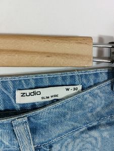 Blue Casual Printed Jeans (Women)