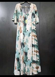 Stylish Print Maxi Dress