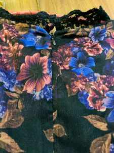 vintage haulter neck dress with full puffy sleeves