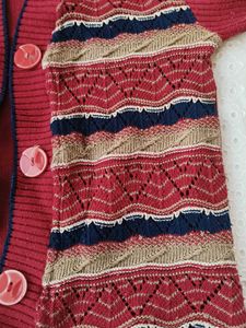 Patterned Knit Cardigan