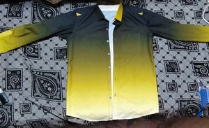 Yellow & Black Gradient Shirt