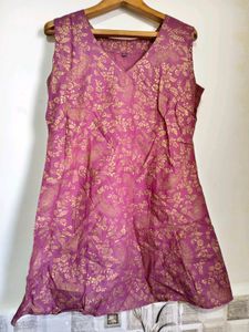 Elegant Purple Printed Kurta M/ L Size 36-38 in