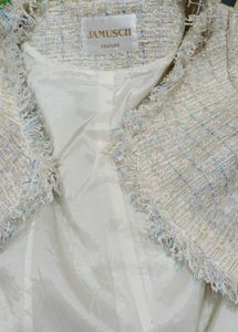 Fringed Tweed Jacket