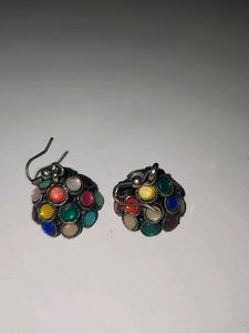 Oxidized Multicolor Earing