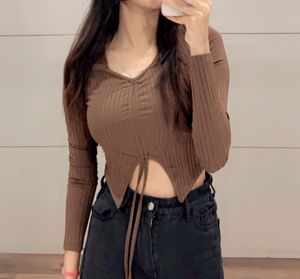Brown Crop Top