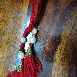 Ghungroo And White moti/ beads Bracelet