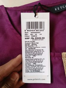 KETCH COTTON SILK KURTI SET For Women