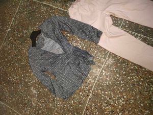 Combo Of Korean Wrap Top And Pants
