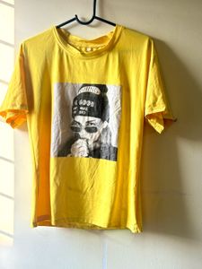 Yellow Graphic Print T-shirt