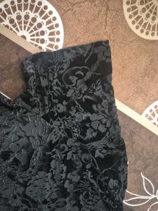 New Floral Velvet black Shirt