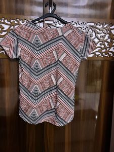 Geometric Print Tee