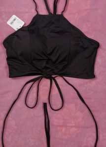 Black Halter Top