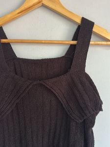 Cute Brown Knit Top