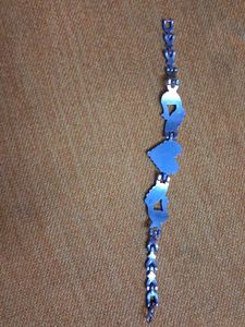 Peacock &amp; Heart Charm Bracelet