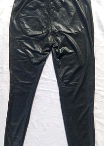 Brand New (Shein) 100% Leather Black Pant
