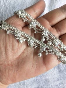 Pure Silver Anklets with Bells