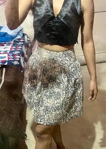 Floral Golden Skirt