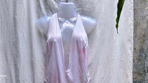 N. Pink Halter Bodysuit