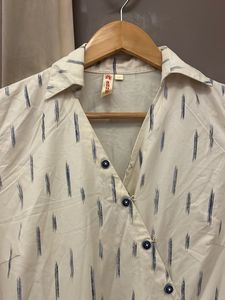 Wrap Dress - Cream &amp; Black Print