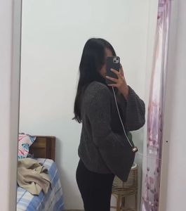 Cozy Grey Knit Sweater