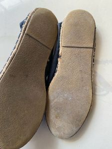 Denim Espadrille Flats