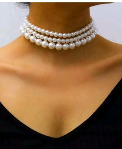 Triple Layer Pearl Necklace
