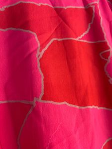 Maternity Floral Pink and Orange Dress