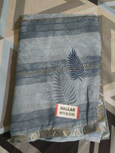 Elegant Blue Patterned Saree