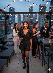 DRAMA ALERT! 🖤RIVER ISLAND Swiss Dot RuffleRomper