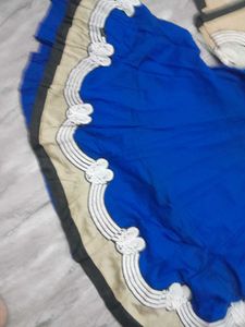 Elegant Blue Anarkali Kurta Set