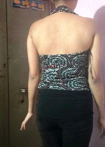 Halter Neck Back Style Top For Women..