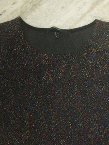 Sparkly Black Long Sleeve Dress