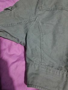 Olive Green Denim Jacket From Original Start Jeans